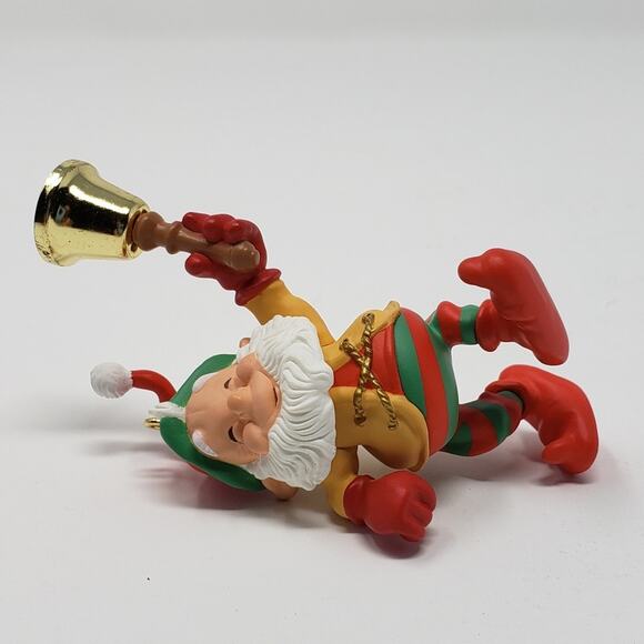 Hallmark 2000 Bell-Bearing Elf Handcrafted Keepsake Holiday Christmas Ornament - Picture 7 of 7